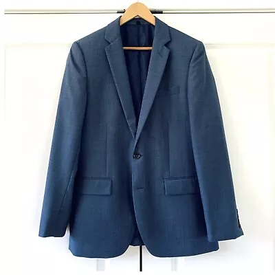 J Crew Thompson Blazer Suit Jacket Blue 100% Wool Sports Coat Size 38 R • $65