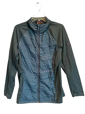 Mammut Hybrid Jacket Teewinot Orion Blue Zip Up Womens Hoodie GUC Extra Large XL • $39.20