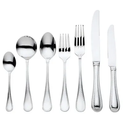 Verg Wang Wedgewood 56 Piece Stainless Steel Grosgrain Cutlery Set 56pc • $598.80