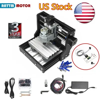 【USA】 CNC 1610 Mini Engraver Machine Wood PCB PVC Milling Cutting+Offline Handle • $119