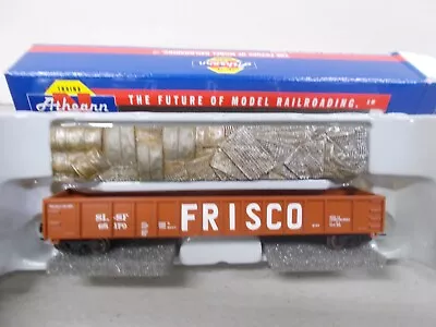 Athearn # 11460 ~ Frisco 52' Mill Gondola # 65170 With Scrap Load~n Scale • $20