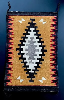 Vintage Boho Aztec Tribal Hand Woven Woolen Wall Hanging Tapestry • $9.99