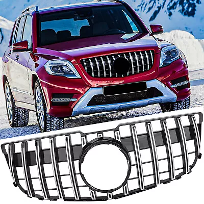 Front Grille Chrome GT Grill For 13-15 Mercedes-Benz GLK250 GLK350 X204 • $70.29