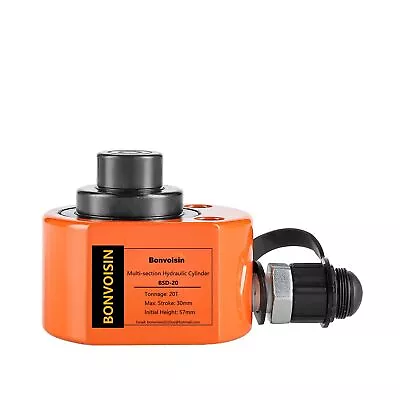 Bonvoisin 20T Hydraulic Cylinder Jack Porta Power Mini Hydraulic Ram Multi-Ac... • $147.53