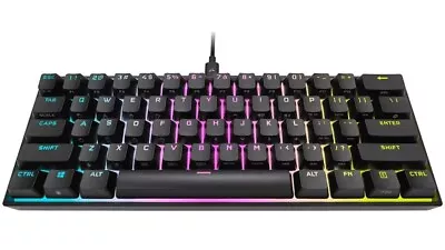 K65 RGB MINI 60% Mechanical Gaming Keyboard — CHERRY MX SPEED — Black • $150