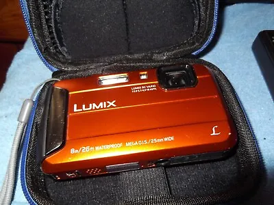 £65 • Buy Panasonic Lumix DMC-FT30 Tough Digital Camera 16.1mp 4x Zoom Waterproof 8-Meter 