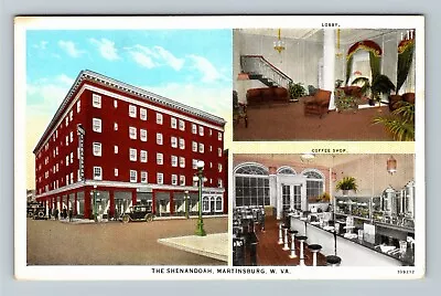 Martinsburg WV-West Virginia The Shenandoah Hotel Antique Vintage Postcard • $7.99