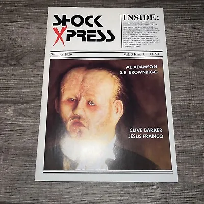 SHOCK XPRESS V3 #1 Horror Zine- Clive Barker + Jess Franco + Eric Red Interviews • $12