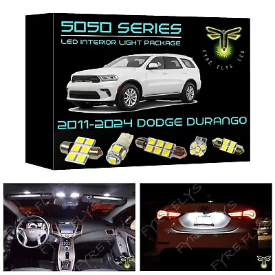 White LED Interior Lights Package Kit For 2011-2024 Dodge Durango 5050 SMD +Tool • $21.98