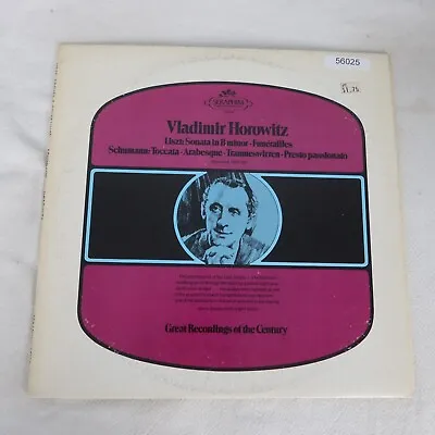Vladimir Horowitz Lizst Sonata And Funerailles LP Vinyl Record Album • $7.82
