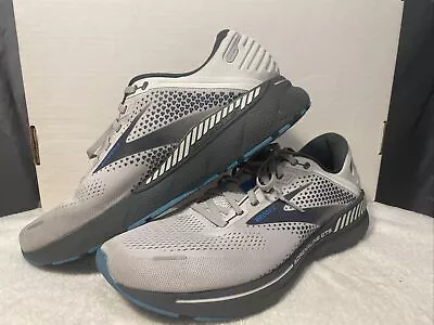 Brooks Mens Adrenaline GTS 22 Running Shoes 13 Gray Blue Comfort Cushioned SHARP • $39.99