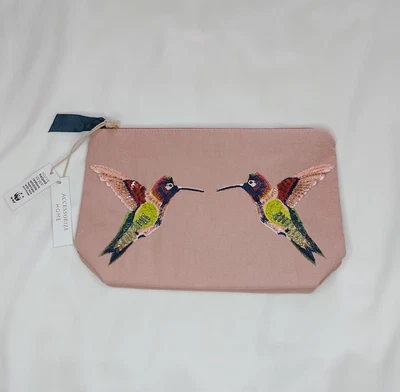 £6 • Buy Accessorize Home Hummingbird Travel Wash Bag Pink Make-Up WWF Collab