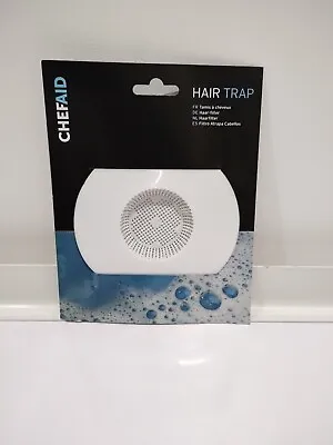 Chef Aid White Plastic Hair Trap For Bath Shower Sink Easy Removal • £7.99