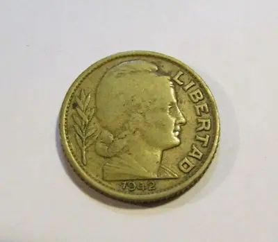 Argentina 1942 10 Centavos Coin • $7.99