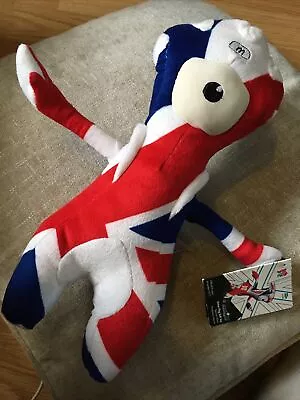 London Olympic Games 2012 Mandeville Union Jack Flag Soft Toy Plush New 11” • £14.99