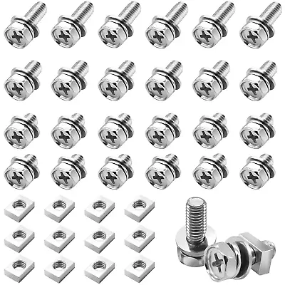 48 Pack Motorcycle Battery Terminal Bolts Screws Square Nuts Kit M6 X 10Mm 12Mm  • $13.97