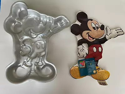 Wilton Disney Mickey Mouse Full Body Cake Pan Mold And Insert Vintage 1995 • $14.99