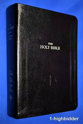 2017 LDS KJV Holy Bible Black Invecchiato Leather Mormon Employee Gift Edition • $119.99