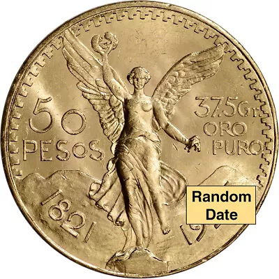 Mexico Gold 50 Pesos - AU/BU - Random Date - 1.2056 Oz. • $2781.70