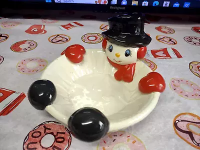 Vintage Frosty The Snowman Candy Dish Christmas • $10