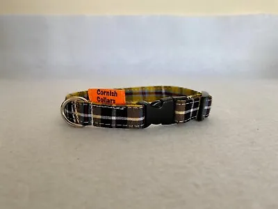 Handmade Cornish National Tartan Dog Collar Extra Small • £7