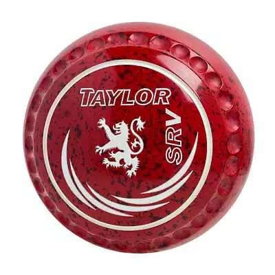 Taylor SRV Lawn Bowls Size 3 Heavy Gripped Red/Maroon HAC5863A • $740