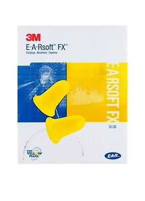 200 Pk 3M E-A-Rsoft FX Shaped Yellow Cordless Earplugs  Pairs Anti-snore • $49