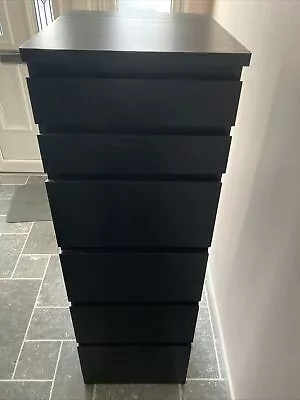 IKEA Malm Chest Of 6 Drawers With Mirror Top • £10