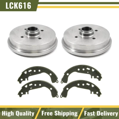 $113.99 • Buy Rear Kit Brake Drums & Brake Shoes For 1988-1990 Cabriolet High Performance