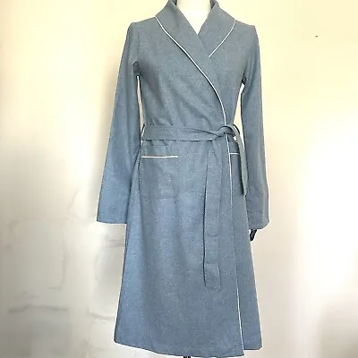 NWT Rare Vintage $229 Pendelton USA Made 100% Virgin Wool Robe Adult XS Blue • $149.90