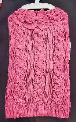 Martha Stewart Valentines Day Pink Dog Sweater Size LARGE NWT  Pet Apparel NEW • $19.99