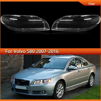 Front Headlamp Headlight Lens Cover Shell Clear For Volvo S80 2007-16 Left Right • $151.99