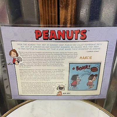 Vintage ~ MARCIE ~ PEANUTS Willabee & Ward Patch & Plastic Sleeve ~ NEW • $14.99