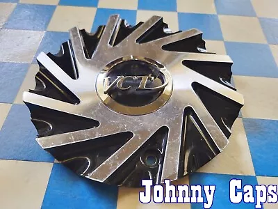 VCT Wheels # CAP5410-1397 . Custom METAL BLACK & SILVER Center Cap [77] (QTY. 1) • $59.81