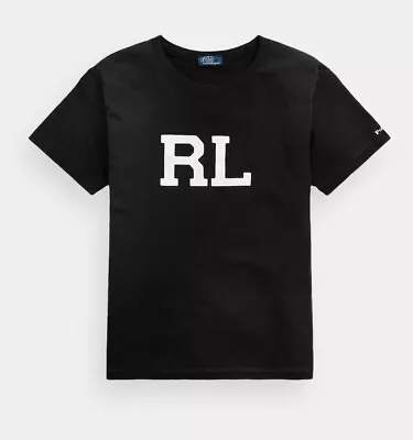 NWT Polo Ralph Lauren Big & Tall Black RL MONOGRAM LOGO Short Sleeve T Shirt • $76.49