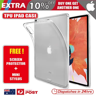 $6.89 • Buy Shockproof Ipad TPU Case Gel Clear Fit Apple Mini Air 1 2 3 4 5 6 Pro 9.7 10.5