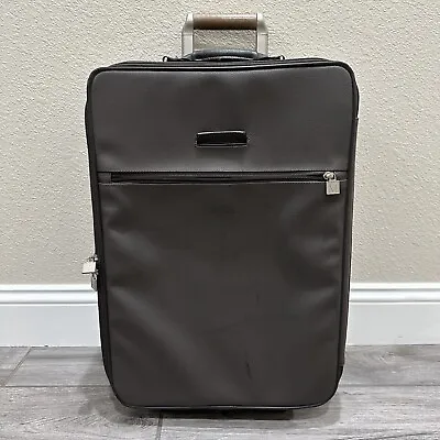 Vintage Mulholland Leather 2 Wheel Suitcase 100% Leather • $180