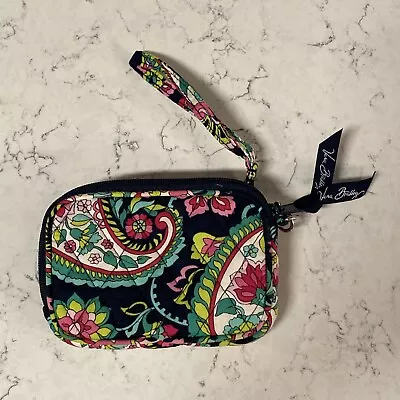 VERA BRADLEY -TECH CASE- Wristlet Pouch W/ Zipper Floral Pattern • $14.99