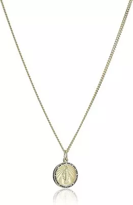 14k Gold-Filled Round Miraculous Medal Madonna Pendant Necklace With Chain  20  • $12.85