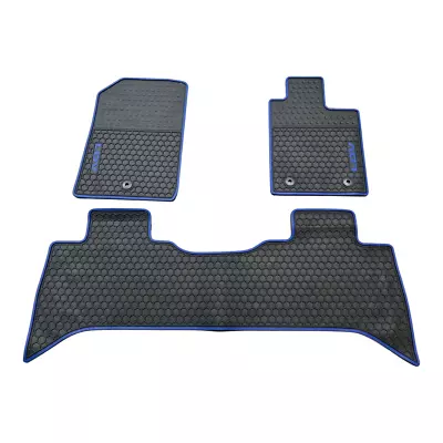 Heavy Duty Waterproof Rubber Floor Mats Front & Rear For LDV T60 2017-2023 Blue • $85