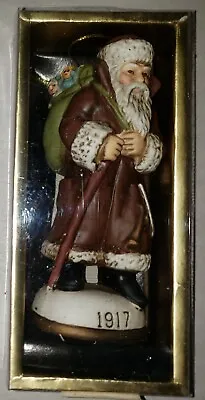 1917 Memories Of Santa Christmas Ornament In Box Hand Painted FREE SHIPPING  • $14