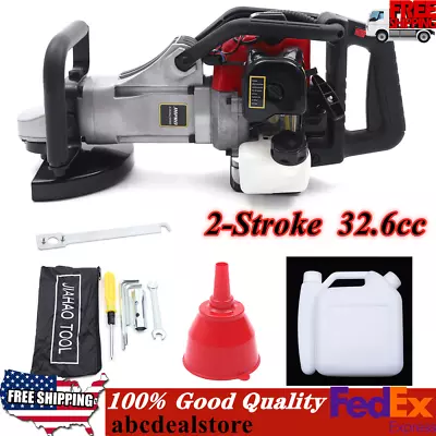 32.6cc Gas Powered Concrete Grinder Gasoline Grinding Machine 2stroke Air Cooled • $202.35