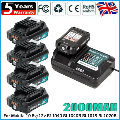 Makita 12V Battery 10.8V BL1021B BL1020 BL1041B 1040B BL1016 BL1015 1040 Charger • £32.90