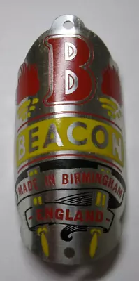 Vintage Bicycle Head Badge BEACON Birmingham England Emblem Bike Cycle Sign Part • $16