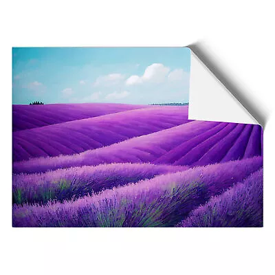 Adventurous Lavender Flower Field Wall Art Print Framed Canvas Picture Poster • £14.95