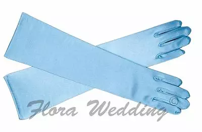 £3.99 • Buy `Disney Frozen Elsa/Cinderella Magical Girl's Satin Gloves For Costume Prom Dres