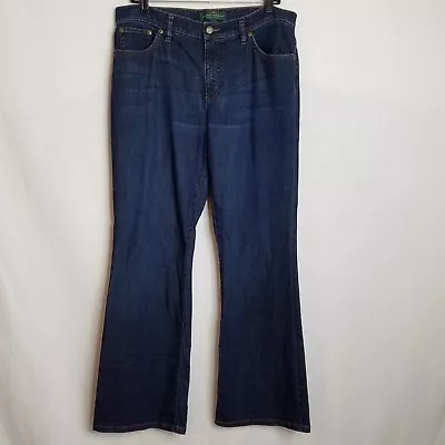 LRL Lauren Jeans Co Ralph Lauren Womens Blue Classic Bootcut Jeans Size 12 J316 • $19.99