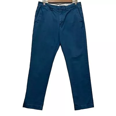 J Crew Pants Mens 33/32 Chino Straight Leg Broken In Urban Slim Powder Blue  • $17.95