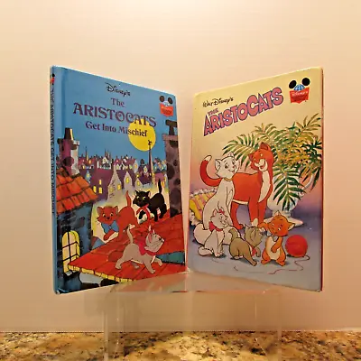 2 VINTAGE Lot Walt Disney THE ARISTOCATS  Story Books Wonderful World Of Reading • $20