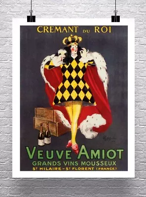 Veuve Amiot Vintage Leonetto Cappiello Liquor Poster Canvas Giclee 24x30 In. • $53.02